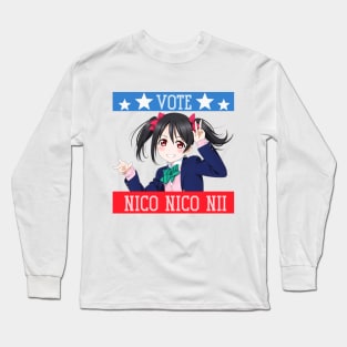 VOTE NICO NICO NI Long Sleeve T-Shirt